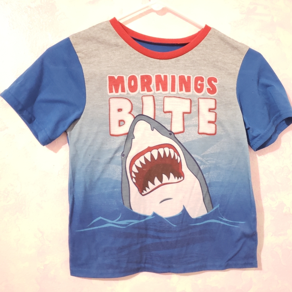 🌺 Up Late Pajama Shark Top